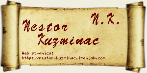 Nestor Kuzminac vizit kartica